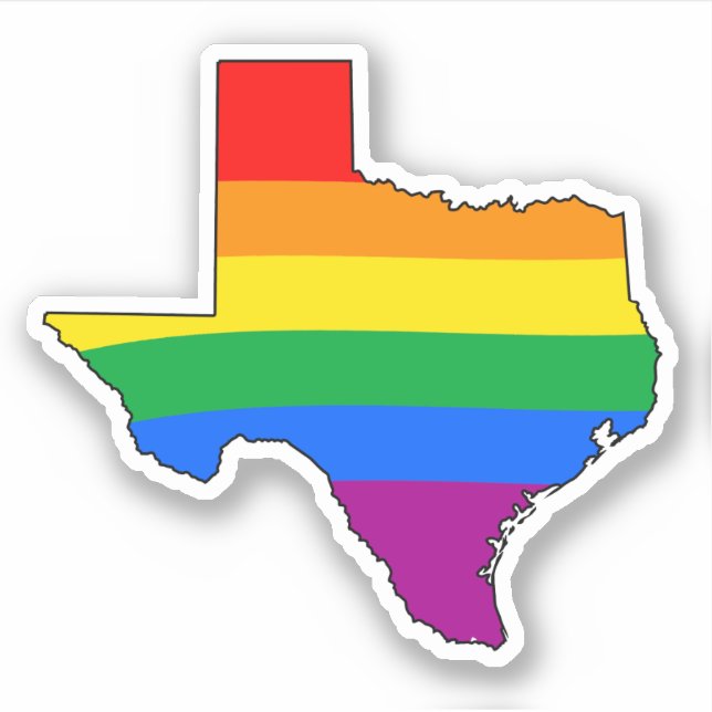 Sticker Fierté gay du Texas (Devant)
