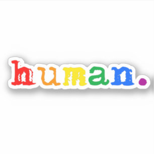 Sticker Fierté humaine