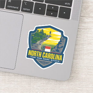 Sticker Fierté   la Caroline du Nord d'état