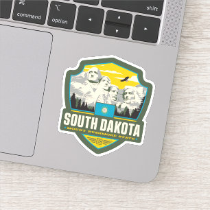 Sticker Fierté   le Dakota du Sud d'état