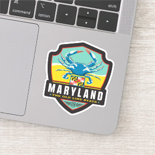 Sticker Fierté   le Maryland d'état
