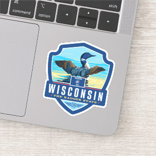 Sticker Fierté   le Wisconsin d'état