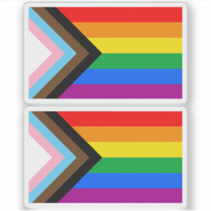 Sticker FIERTÉ LGBT (Progress Pride)