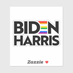 Sticker Fierté LGBTQ de Biden Harris