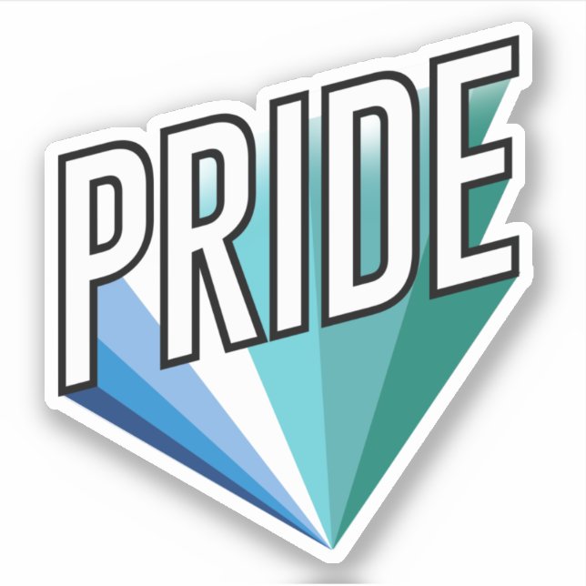 Sticker Fierté masculine gay éclatée (Devant)