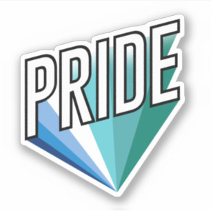 Sticker Fierté masculine gay éclatée