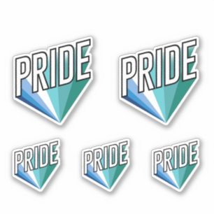 Sticker Fierté masculine gay éclatée