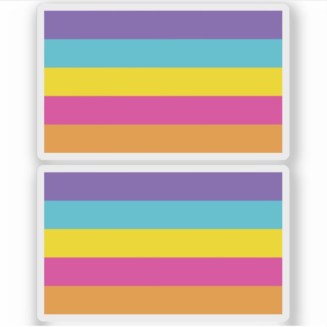 Sticker Fierté non binaire de genre (Devant)