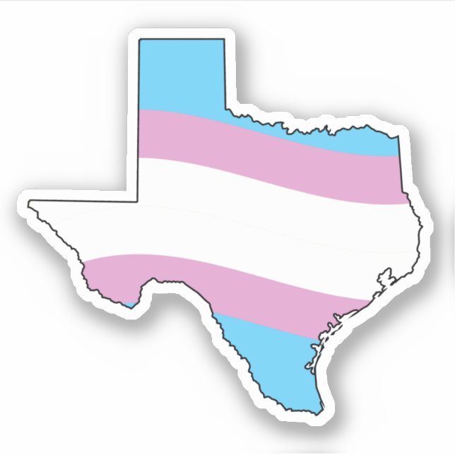 Sticker Fierté trans du Texas (Devant)