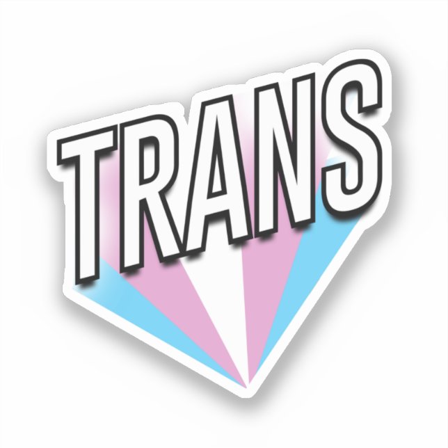 Sticker Fierté Trans éclate Trans (Recto)