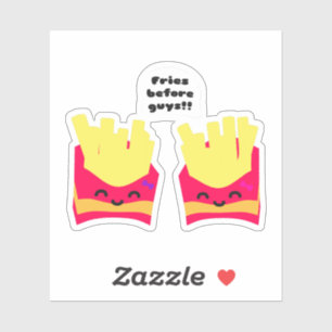 Sticker Fies Devant Les Garçons !