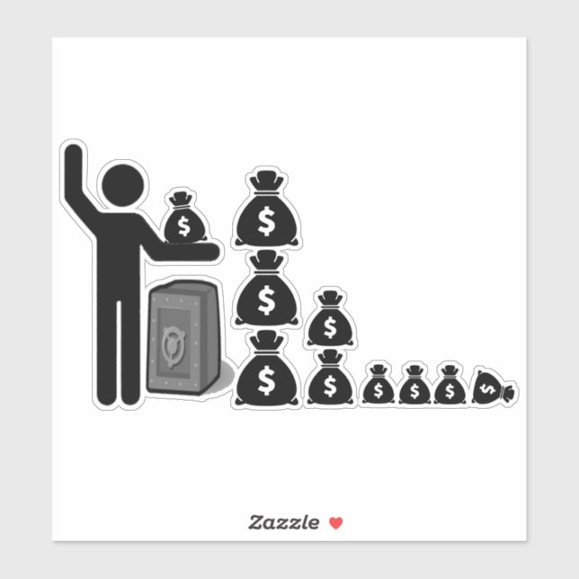 Sticker Figure $ (Feuille)