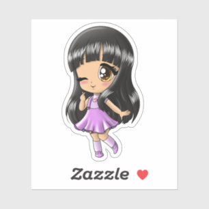 Sticker Fille asiatique