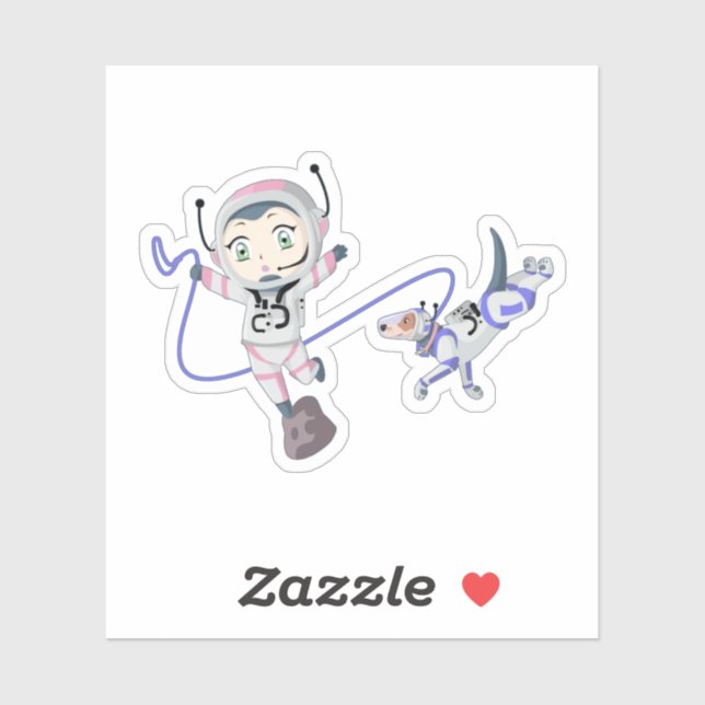 Sticker Fille Astéroïde (Feuille)