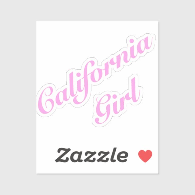 Sticker Fille de Californie (Feuille)