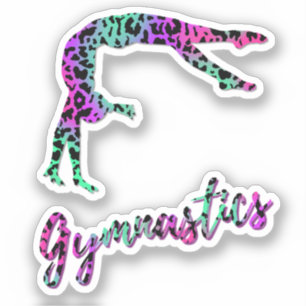 Sticker Fille de gymnastique sauvage   Gymnastique Poster