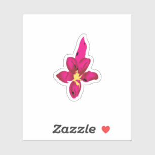 Sticker Fille Design, Or Léger, Rouge Purplish