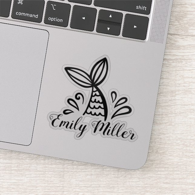 Sticker fille mignonne sirène (Détail)