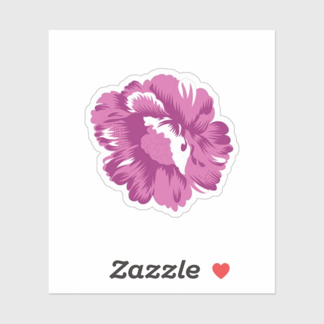 Sticker Fille, Pale Megenta, Santé Royale (Feuille)