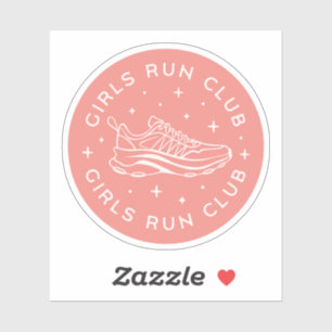 Sticker Filles courir girlies club rose esthétique