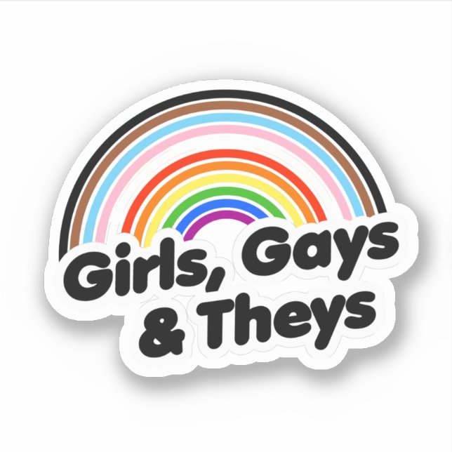 Sticker Filles, gays et iels (Devant)