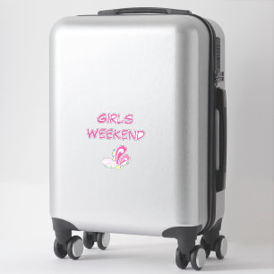 Sticker Filles Weekend Magenta brillant