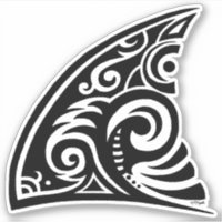 Fin de requin d'art tribal