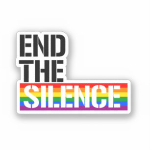 Sticker Finissez le silence