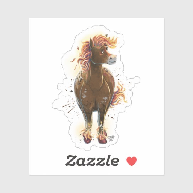 Sticker Fire Horse (Feuille)