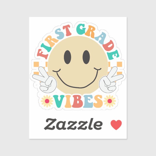 Sticker First Grade Student (Feuille)