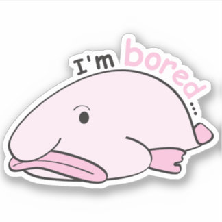 Sticker Fish World - Je m'ennuie