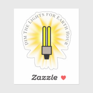 Sticker FL Bulle Dim Les Lumières Heure Terre