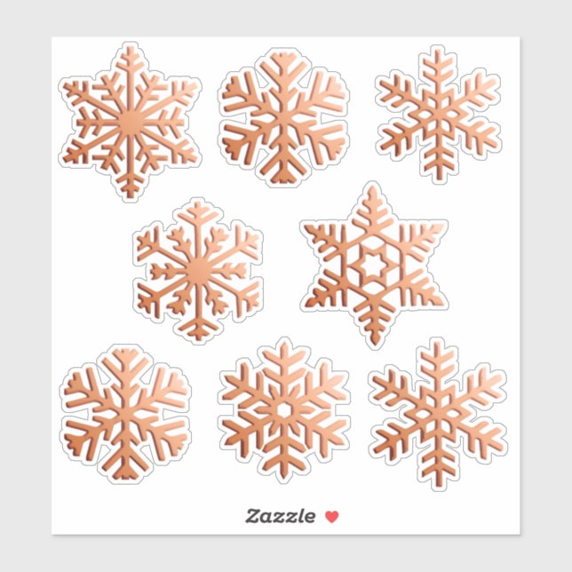 Sticker Flacons de neige / Flacons de neige dans une finit (Feuille)