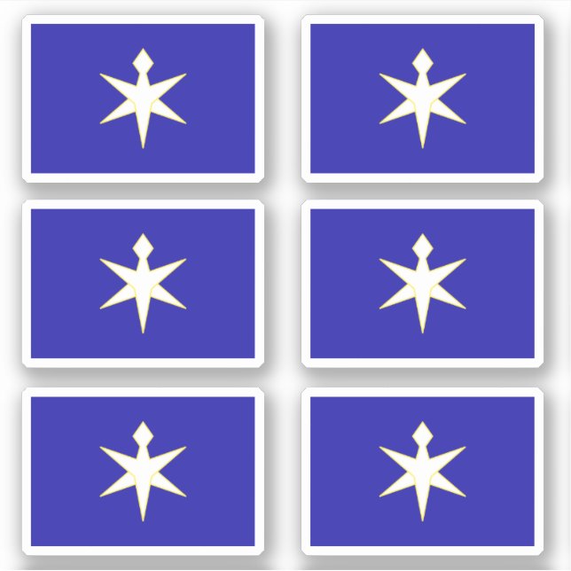 Sticker Flag of Chiba Prefecture, Japan (Devant)