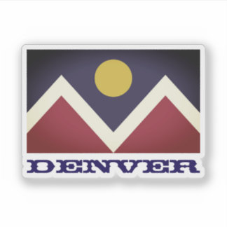 Sticker Flag of Denver, Colorado