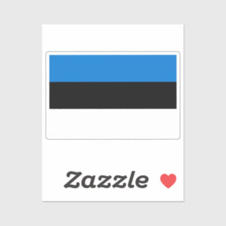 Sticker Flag of Estonia custom-cut