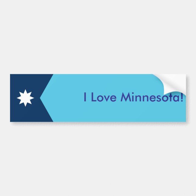 Sticker Flag of Minnesota, USA (Devant)