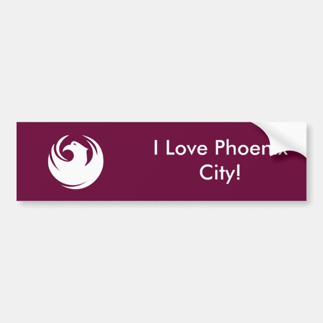 Sticker Flag of Phoenix City, Arizona (Devant)