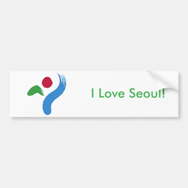 Sticker Flag of Seoul, South Korea (Devant)