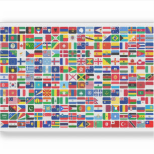 Sticker Flags de la nation World All Countries