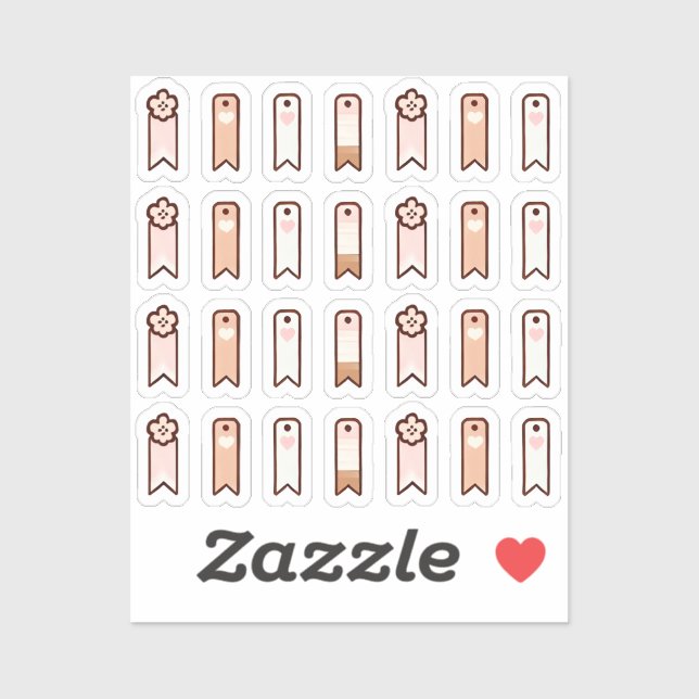 Sticker Flags for soft kawaii planner  (Feuille)