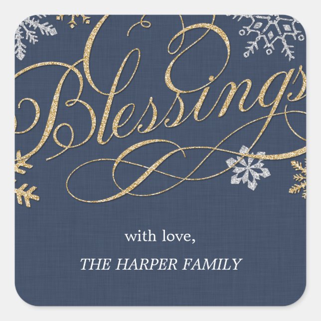 Sticker Flakes Custom Holiday Sticker ou Étiquette (Devant)