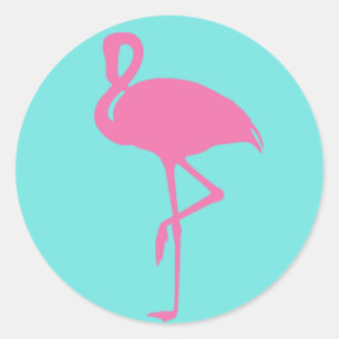 Sticker Flamant rose rose
