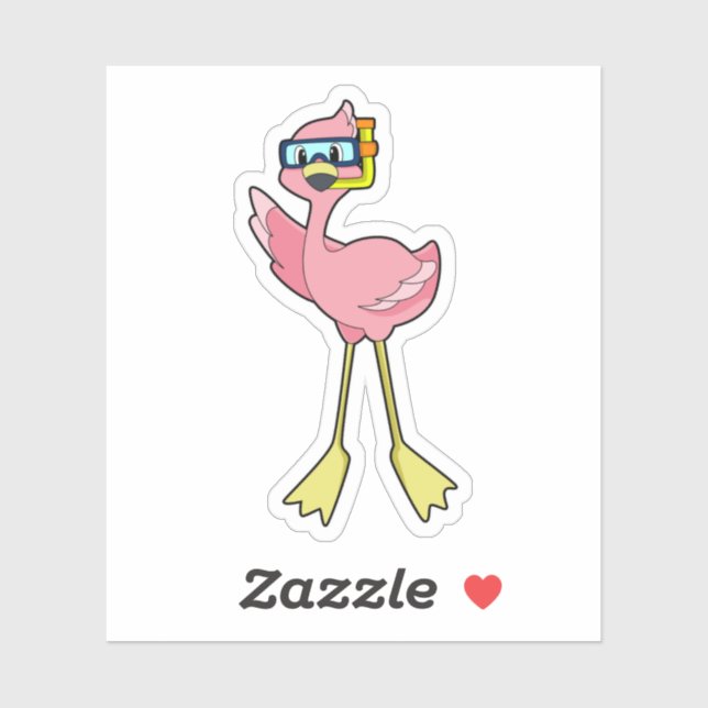 Sticker Flamingo (Feuille)