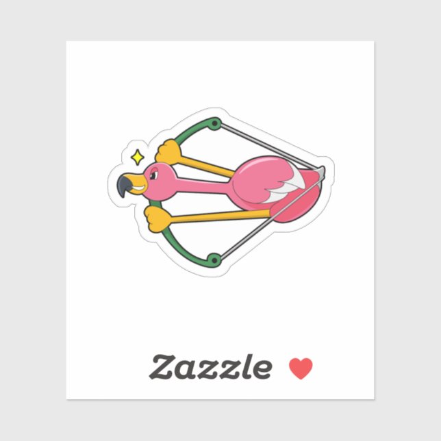 Sticker Flamingo as Arrow (Feuille)