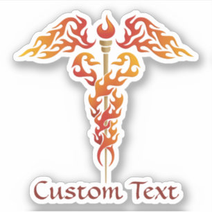 Sticker Flamme Caduceus