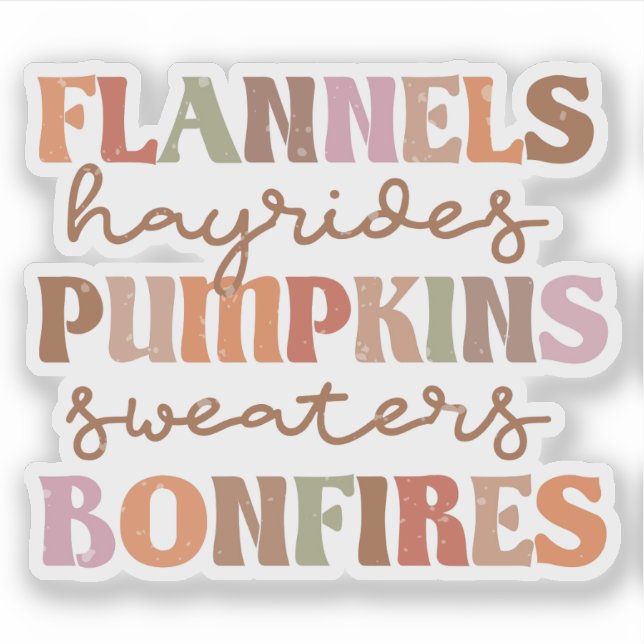 Sticker Flannings Bonfires Citrouille (Devant)