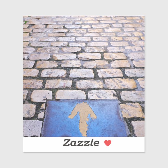 Sticker Flèche jaune (Feuille)