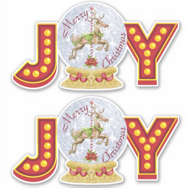 Sticker Flèches de neige de Noël (Devant)