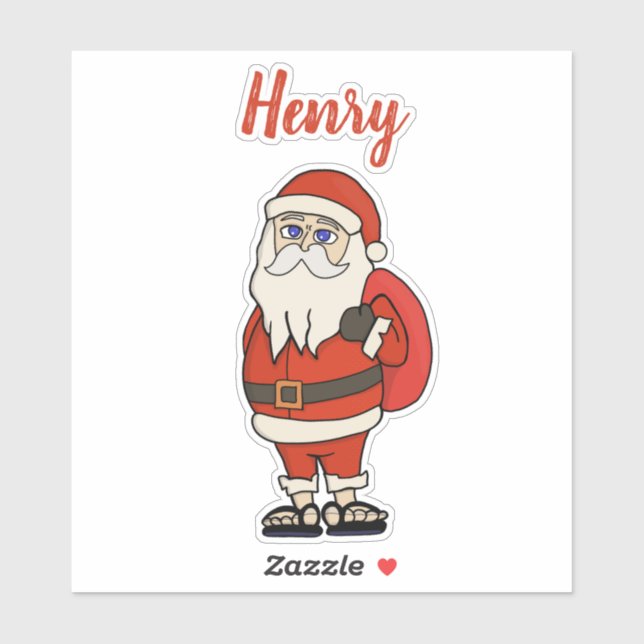 Sticker Flèches de Noël du Père Noël sur mesure (Feuille)